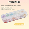 1 Set 12 Grid Nuggets Abalone Shell Nail Art Sequins for Woman Girls MRMJ-SP0001-06-2