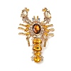 Alloy Rhinestone Brooch AL-CBAC416-02-1