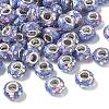 Transparent Resin Rondelle European Beads RESI-S023-15-1