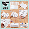 Desktop 35-Hole PVC Scissors Storage Racks ODIS-WH0079-088A-3