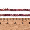 Natural Red Tourmaline Beads Strands X-G-A021-01D-01-3