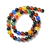 Natural Agate Beads Strands G-F417-05-8mm-7