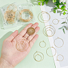 Unicraftale 90Pcs 3 Styles 316 Surgical Stainless Steel Wine Glass Charms Rings STAS-UN0053-45-4