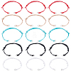 40Pcs 5 Colors Adjustable Eco-Friendly Korean Waxed Polyester Cord Bracelet Making AJEW-SC0003-72-1