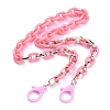 Personalized Acrylic & CCB Plastic Cable Chain Necklaces X-NJEW-JN02824-2