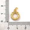 Brass Micro Pave Cubic Zirconia Charms KK-U033-08G-3