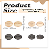 8Pcs 4 Colors 1-Hole Alloy Buttons BUTT-LP0001-88-2