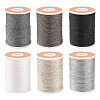 6Rolls 6 Colors Polyester Metallic Thread OCOR-TA0002-82C-2