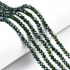 Electroplate Glass Beads Strands EGLA-A034-T1mm-B28-1