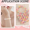 125Pcs 5 Colors Transparent Acrylic Beads TACR-PA0001-25-5
