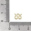 Brass M-Hook Clasps KK-CBA0DF0-14F-G-3