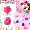30Pcs Opaque Acrylic Beads OACR-YW0003-87A-3