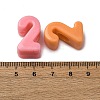 Opaque Acrylic European Beads OACR-S072-04I-3