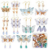 SUNNYCLUE DIY Butterfly Earring Making Kit DIY-SC0020-33-1