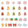 45Pcs 3 Styles Luminous Transparent Resin Marine Organism Ornaments DJEW-TA0001-23-1