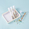 Clear Tube Plastic Bead Containers with Lid C065Y-7