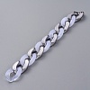 Handmade Imitation Gemstone Style Acrylic Curb Chains AJEW-JB00524-01-3