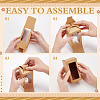 Kraft Paper Candy Boxes with PVC Clear Window CON-WH0097-07A-02A-4