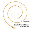 1.2MM Unisex 304 Stainless Steel Snake Chains Necklaces YO4082-17-1