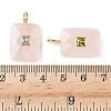 Natural Rose Quartz Pendants G-I391-03G-01-3
