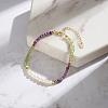 Natural Freshwater Pearl & 925 Sterling Silver Beaded Bracelets for Women BJEW-G726-02G-5