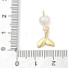 Natural Cultured Freshwater Pearl & Brass Pendants KK-U062-15G-3