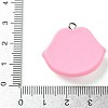 Opaque Resin Pendants RESI-G105-08A-3