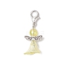 Acrylic Angel Pendant Decorations HJEW-JM02865-02-4