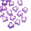 Transparent Butterfly Acrylic Beads X-TACR-Q007-01A-1