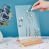 Acrylic Earring Displays EDIS-WH0009-06B-3