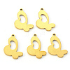 PVD Vacuum Plating 304 Stainless Steel Pendants X-STAS-N092-90G-1