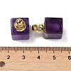 Natural Amethyst Perfume Bottle Pendants G-Z039-04G-04-3