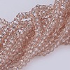 Transparent Glass Beads Strands X-GLAA-F079-B02-1