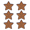 6Pcs Star with Word Doing My Best Enamel Pins JEWB-HY0001-62-1
