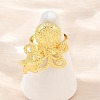 Ocean Brass Cuff Open Rings KK-CBA5A76-04G-01-1