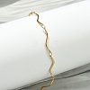 Twisted 304 Stainless Steel Bar Link Chains Bracelets for Women BJEW-D456-04G-3