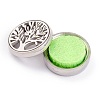 304 Stainless Steel Magnetic Diffuser Locket Aromatherapy Essential Oil Buckle AJEW-M027-11P-4