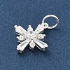 925 Sterling Silver Pave Clear Cubic Zirconia Pendants STER-G049-01C-S-2