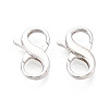 925 Sterling Silver Double Opening Lobster Claw Clasps STER-T008-73S-03-1