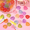 80Pcs Transparent Acrylic Pendants TACR-SP0001-32-3
