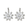 Brass Micro Pave Cubic Zirconia Pendants KK-S532-06P-1