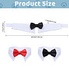 Globleland 2Pcs 2 Colors Cat Dog Cotton Bowknot Collars AJEW-GL0001-97-2