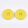 Painted Wooden Buttons X-WOOD-Q040-002G-2