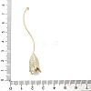 Three-Dimensional Flower Brass Pendants KK-V006-02G-03-4