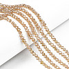 Electroplate Glass Beads Strands EGLA-A034-T8mm-B23-1