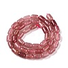 Natural Strawberry Quartz Beads Strands G-G980-29A-3