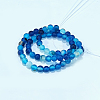 Natural Striped Agate/Banded Agate Beads Strands G-D845-01F-6mm-2