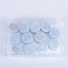 12Pcs 12 Styles Food Grade Silicone Focal Beads SIL-SZ0002-16-6