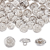40Pc 1-Hole Zinc Alloy Shank Buttons BUTT-FH0001-039-1