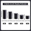 FINGERINSPIRE 5Pcs 5 Styles Column Opaque Acrylic Jewelry Display Pedestals ODIS-FG0001-63-2